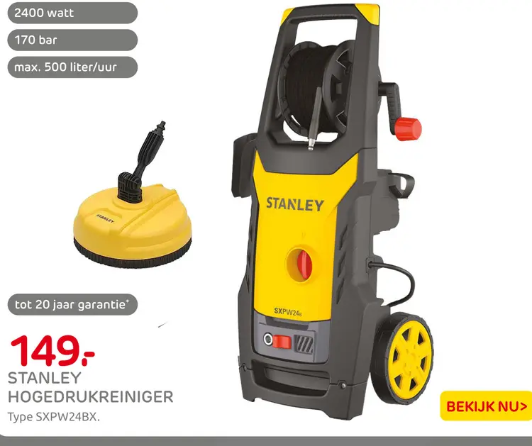 Aanbieding: Stanley hogedrukreiniger