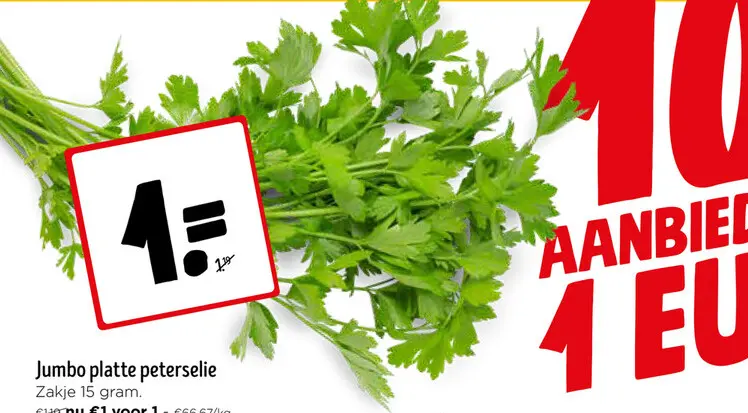 Promotie: platte peterselie