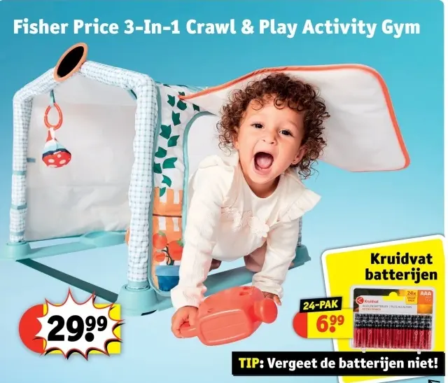 Aanbieding: 3-In-1 Crawl & Play Activity Gym