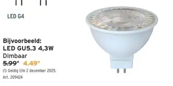 Aanbieding: Led gu5.3