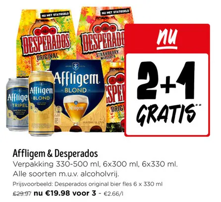 Promotie: Affligem & Desperados