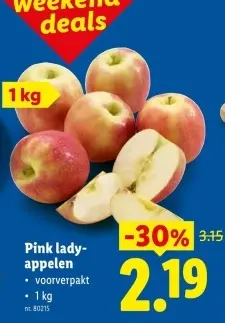 Promotie: Pink lady-appelen