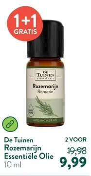 Aanbieding: De Tuinen Rozemarijn Essentiële Olie