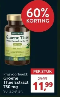 Promotie: Groene Thee Extract