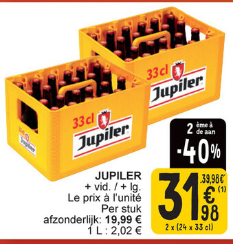 Offre: JUPILER + vid. / + lg.