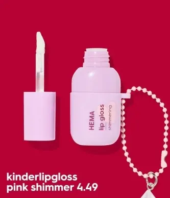 Aanbieding: kinderlipgloss pink shimmer