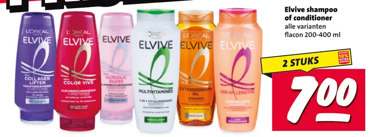 Aanbieding: Elvive shampoo of conditioner