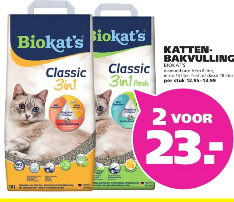 Aanbieding: KATTEN-BAKVULLING Classic 3in1