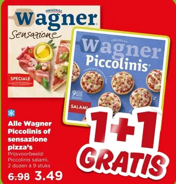Aanbieding: Wagner Piccolinis of sensazione pizza's