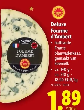 Promotie: Fourme d'Ambert