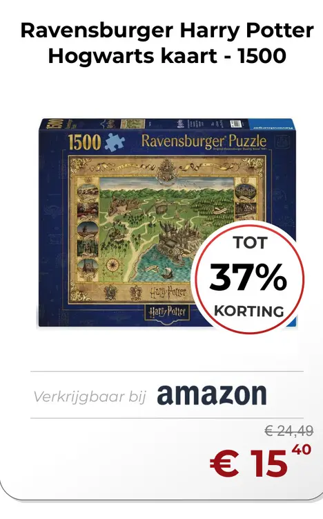 Aanbieding: Ravensburger Harry Potter Hogwarts kaart