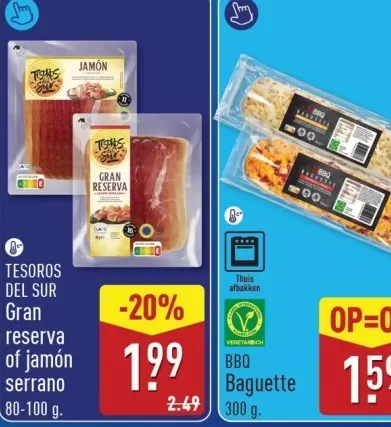 Aanbieding: Gran reserva of jamón serrano