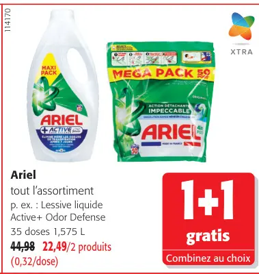 Offre: Tout l'assortiment Ariel