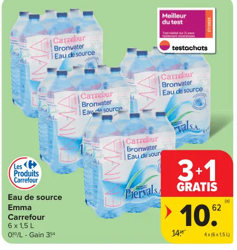 Offre: Eau de source Emma