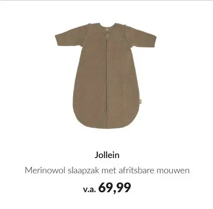 Aanbieding: Merinowol slaapzak met afritsbare mouwen