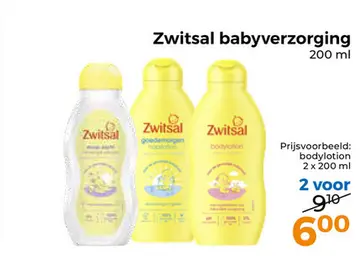 Aanbieding: Zwitsal babyverzorging bodylotion