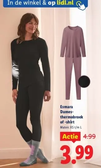 Aanbieding: Dames-thermobroek of -shirt