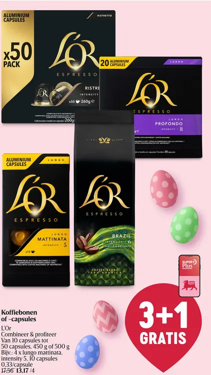 Promotie: Koffiebonen of -capsules