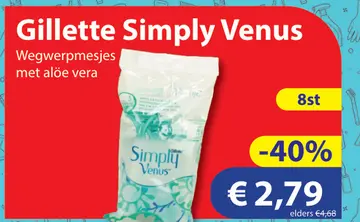 Aanbieding: Gillette Simply Venus