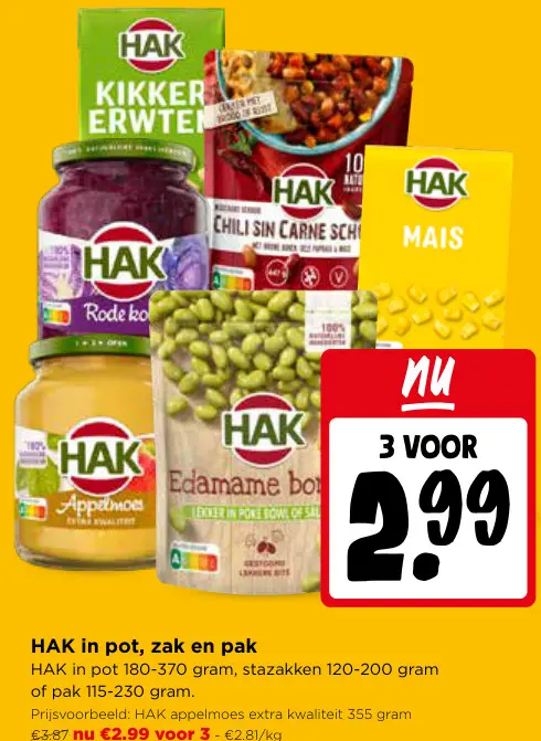 Promotie: In pot, zak en pak