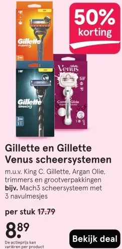 Aanbieding: Scheersystemen