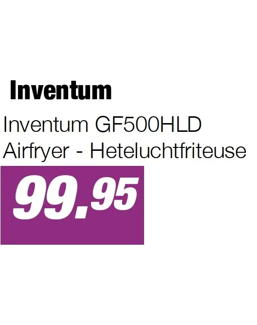 Aanbieding: Inventum GF500HLD Airfryer - Heteluchtfriteuse