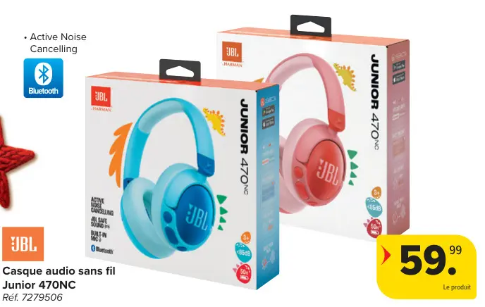 Offre: Casque audio sans fil Junior 470NC