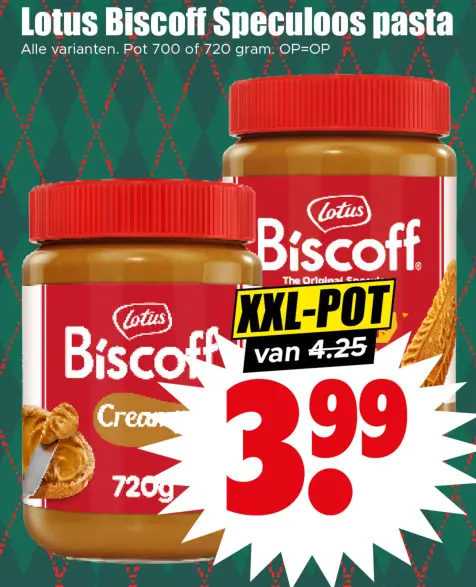 Aanbieding: Biscoff Speculoos pasta