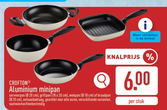 Promotie: Aluminium minipan