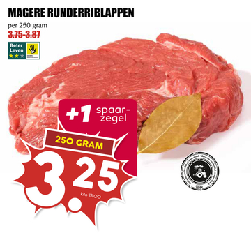 Aanbieding: MAGERE RUNDERRIBLAPPEN