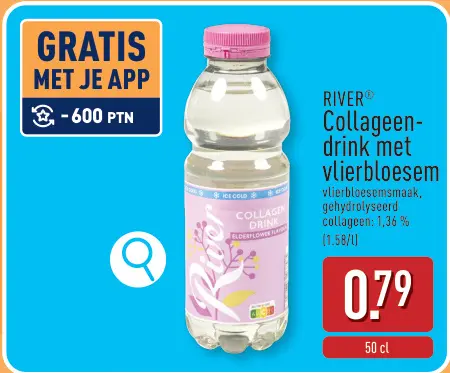 Promotie: RIVER® Collageendrink met vlierbloesem