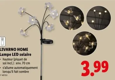 Offre: Lampe LED solaire
