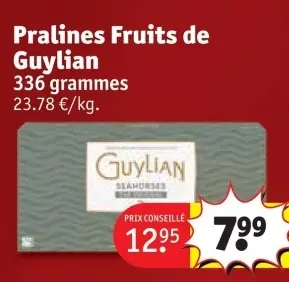 Offre: Pralines Fruits de Guylian