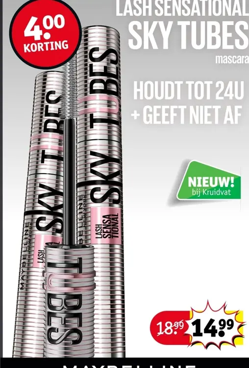Promotie: Lash Sensational Sky Tubes Mascara
