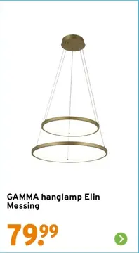 Aanbieding: GAMMA hanglamp Elin Messing