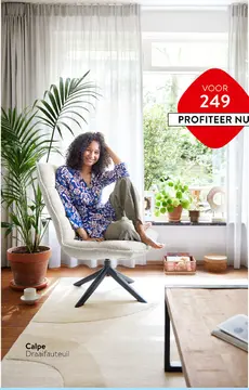 Aanbieding: Calpe Draaifauteuil
