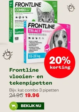 Aanbieding: Frontline vlooien- en tekenpipetten