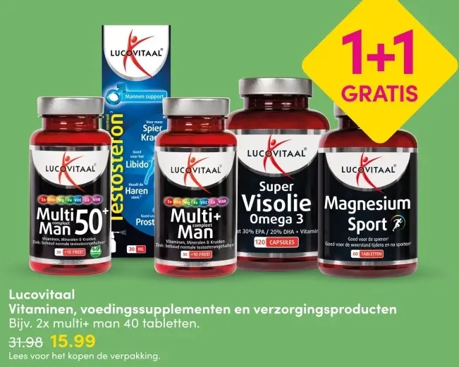 Aanbieding: Vitaminen, voedingssupplementen en verzorgingsproducten