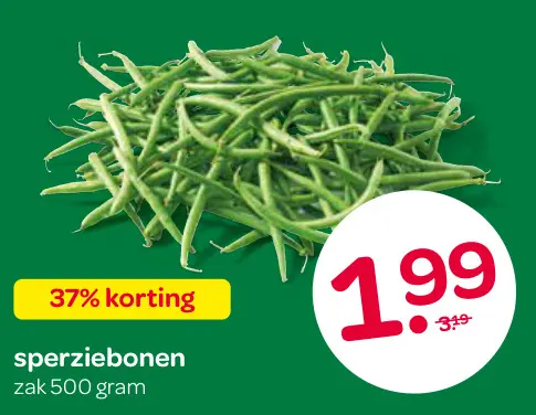 Aanbieding: Sperziebonen