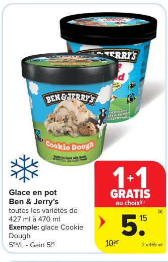 Offre: Glace en pot
