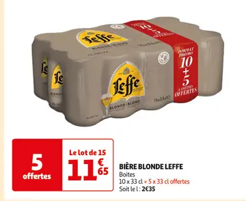 Offre: BIÈRE BLONDE LEFFE