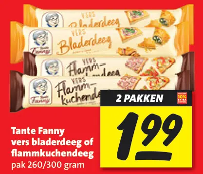 Aanbieding: Vers bladerdeeg of flammkuchendeeg