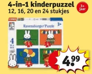 Aanbieding: 4-in-1 kinderpuzzel