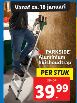 Aanbieding: Aluminium huishoudtrap