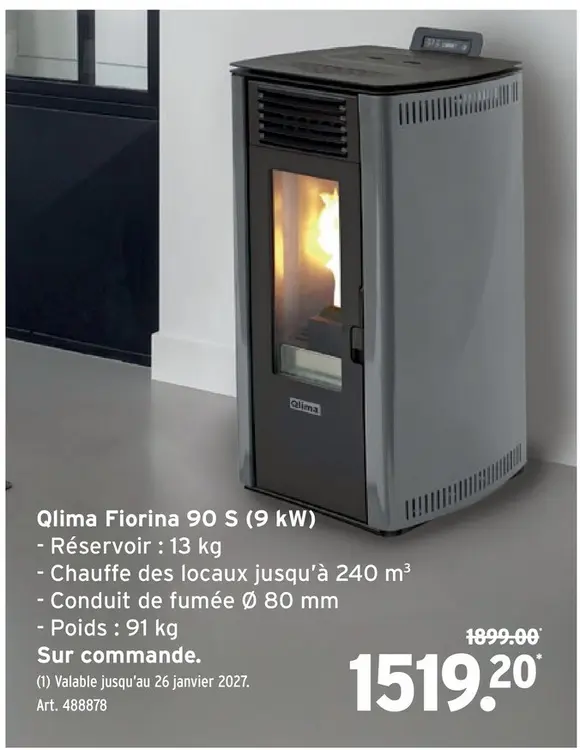 Offre: Qlima Fiorina 90 S (9 kW)