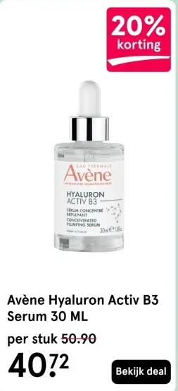 Aanbieding: Avene Hyaluron Activ B3 Serum