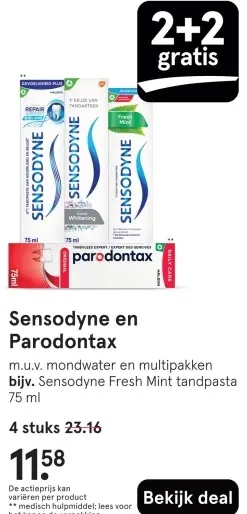 Aanbieding: Sensodyne en Parodontax