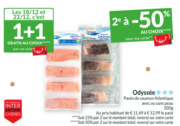 Offre: Pavés de saumon Atlantique
