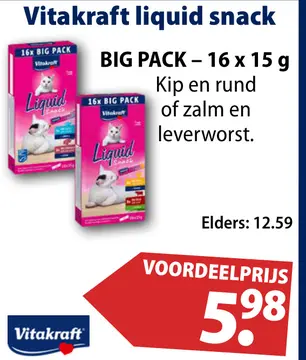 Aanbieding: Vitakraft liquid snack