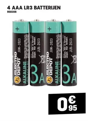 Promotie: Aaa lr3 batterijen